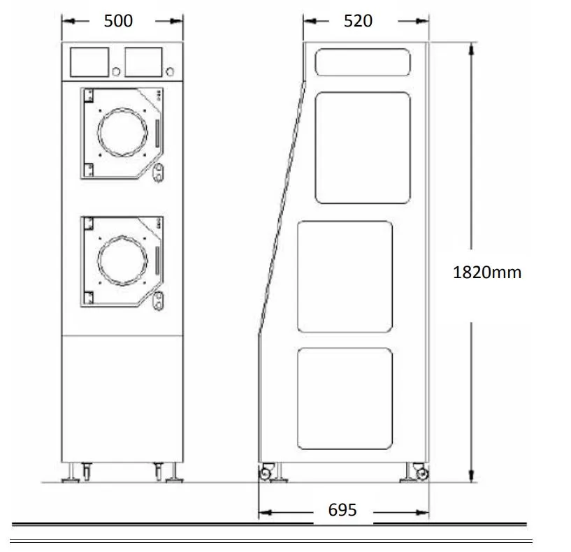 size spin rinse dryer